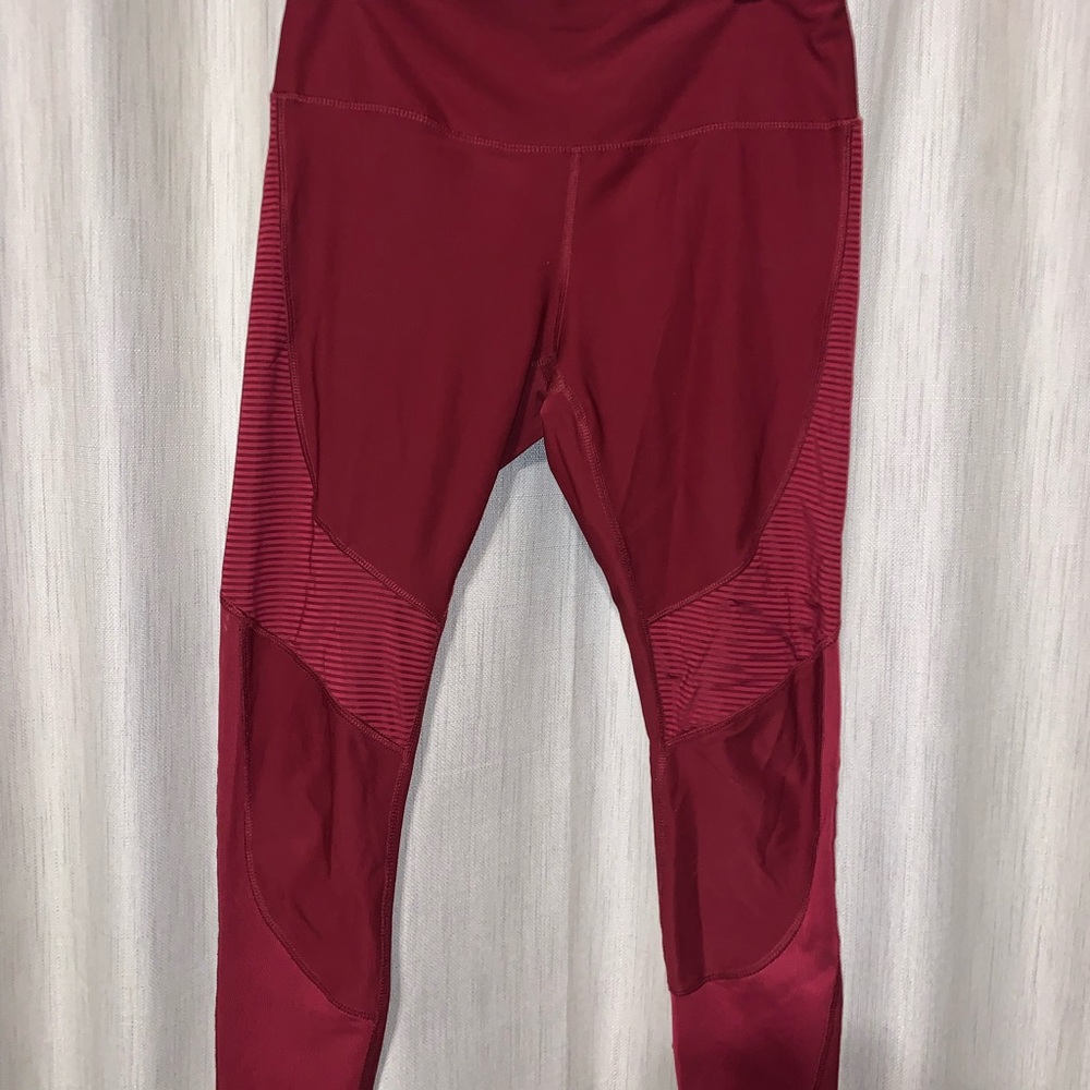 RBX Burgundy Active Leggings